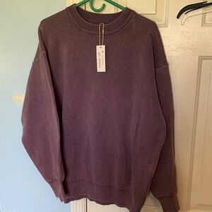 Women's Crewneck Sweater in Plum